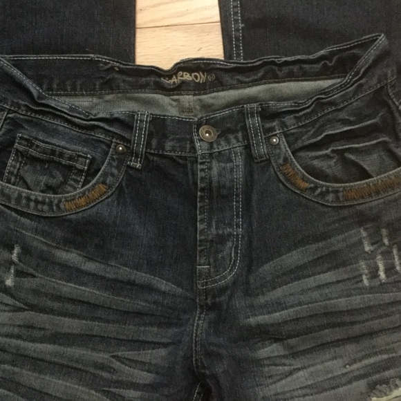 Carbon men’s jeans distressed size32 L 30 - Picture 2 of 7
